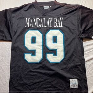 Black Mandalay Bay Jersey with Blue Accents